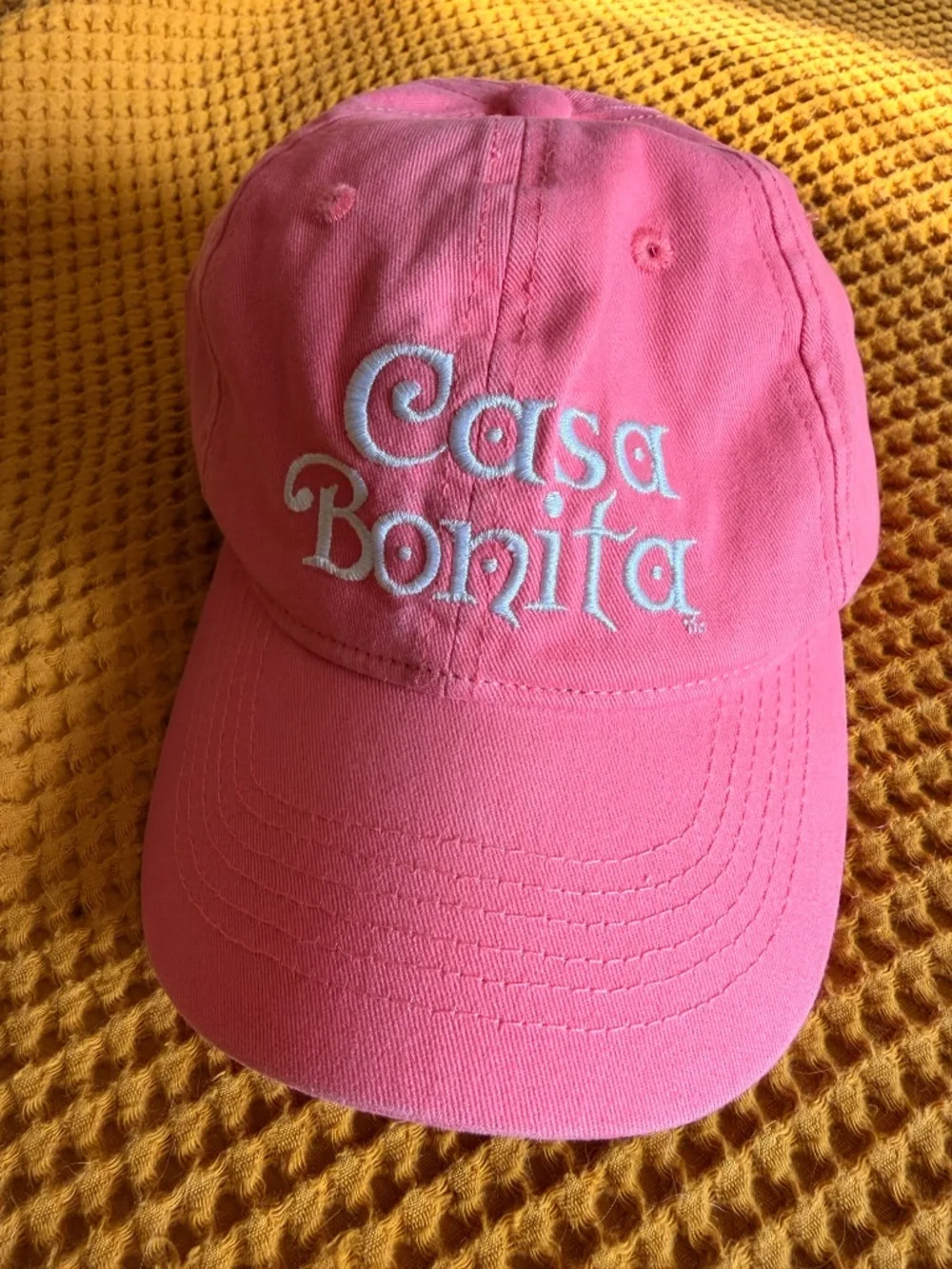 NWT Official Casa Bonita Pink Logo Embroidered Dad Hat Cap